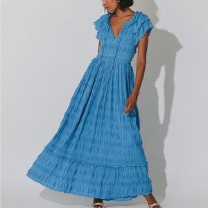 Cleobella Santana Maxi Dress - Blue Maxi Dress